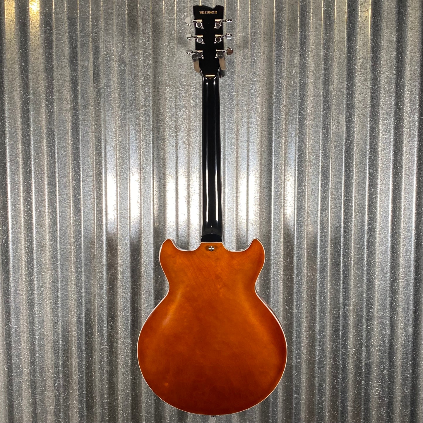 Westcreek Guitars 333 Semi Hollow Body Double Cutaway Amber Brown #0120 Used