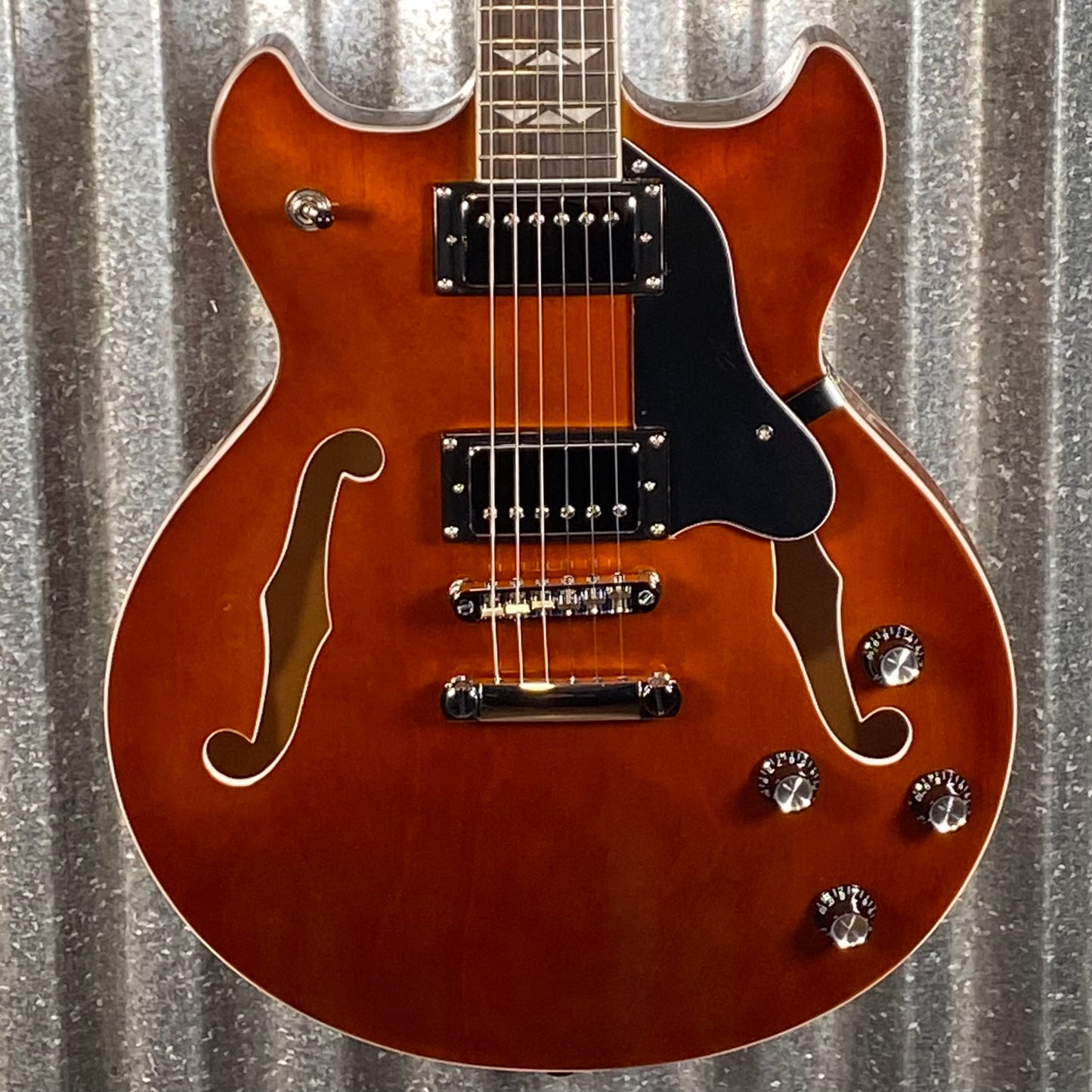 Westcreek Guitars 333 Semi Hollow Body Double Cutaway Amber Brown #0120 Used