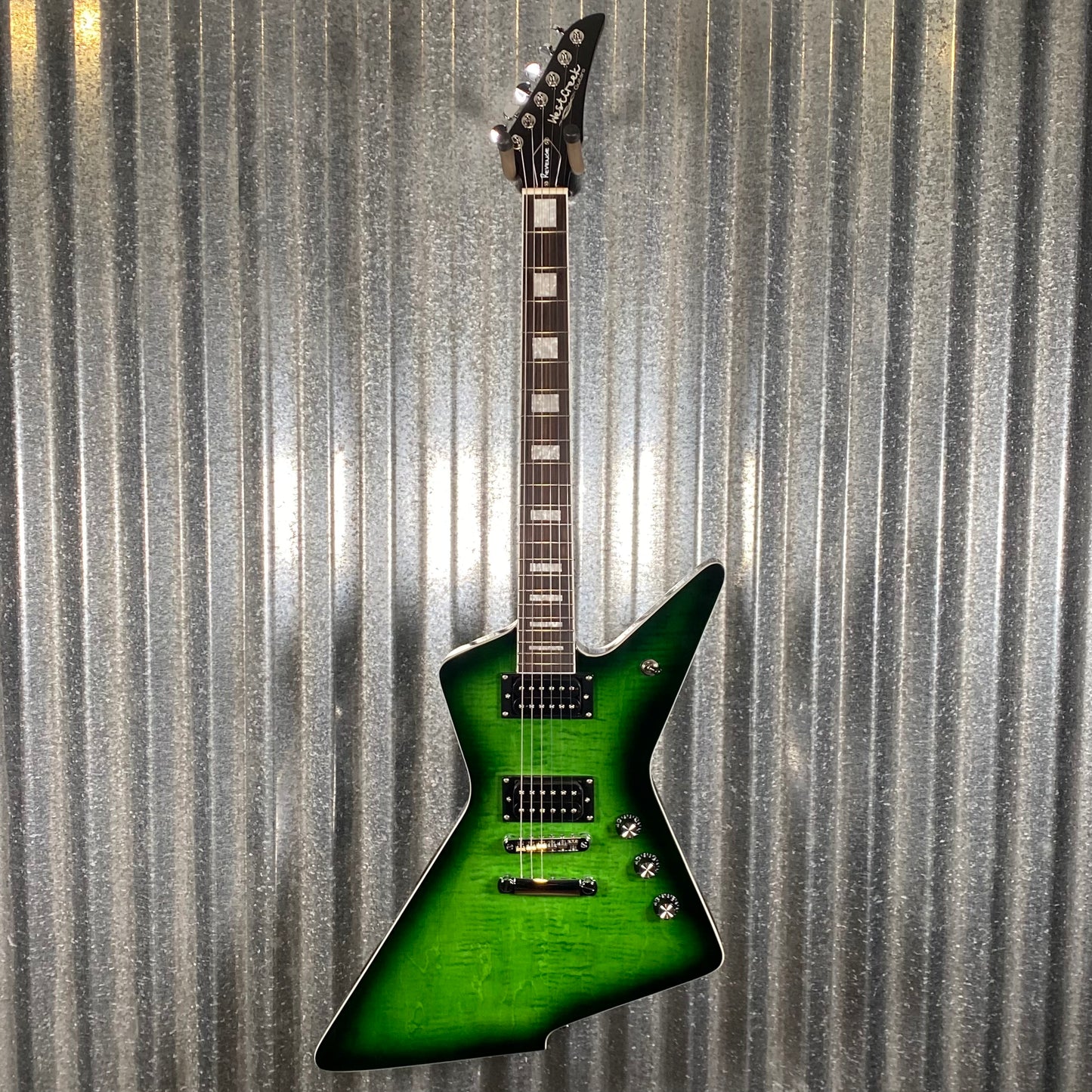 Westcreek Guitars Revenge Explorer Style Green #0014 Used