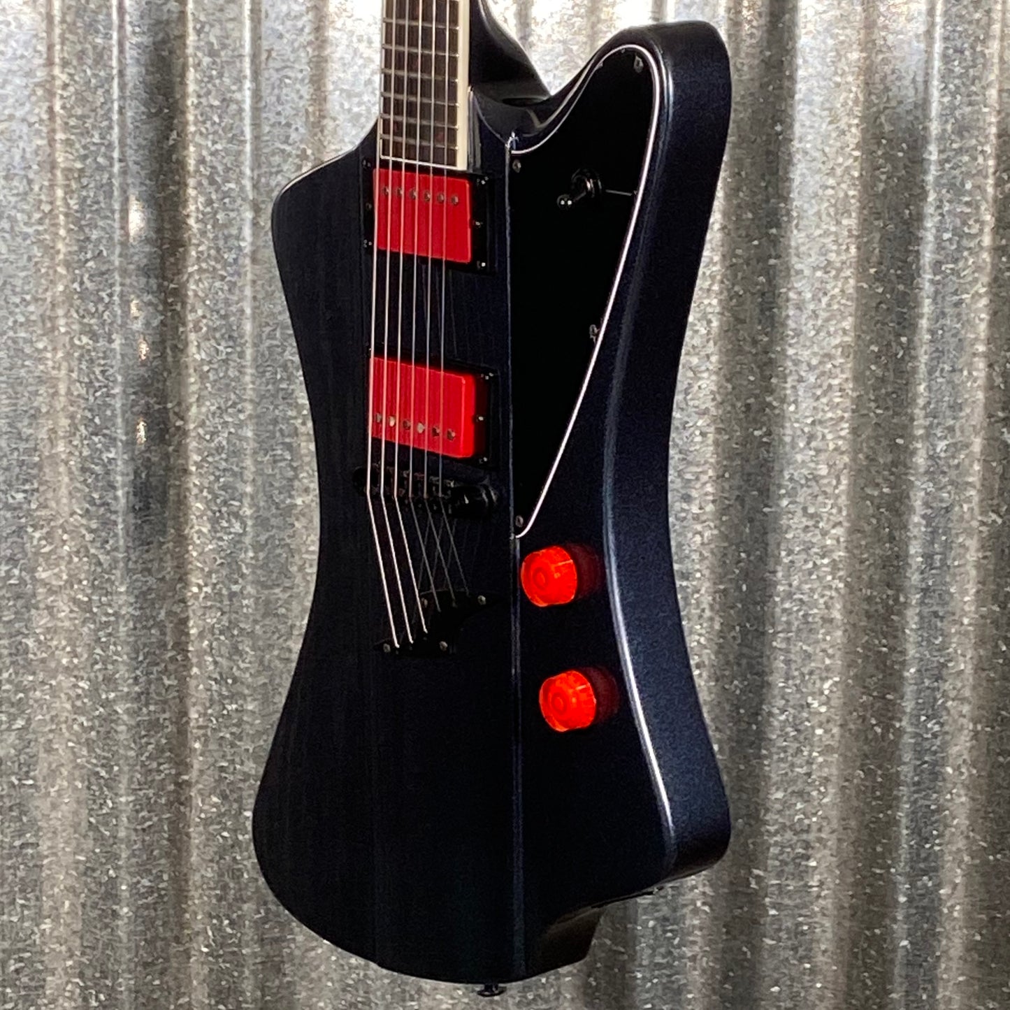 Westcreek Guitars Mirage T Bird Style Dual Humbucker Guitar Black #0187 Used