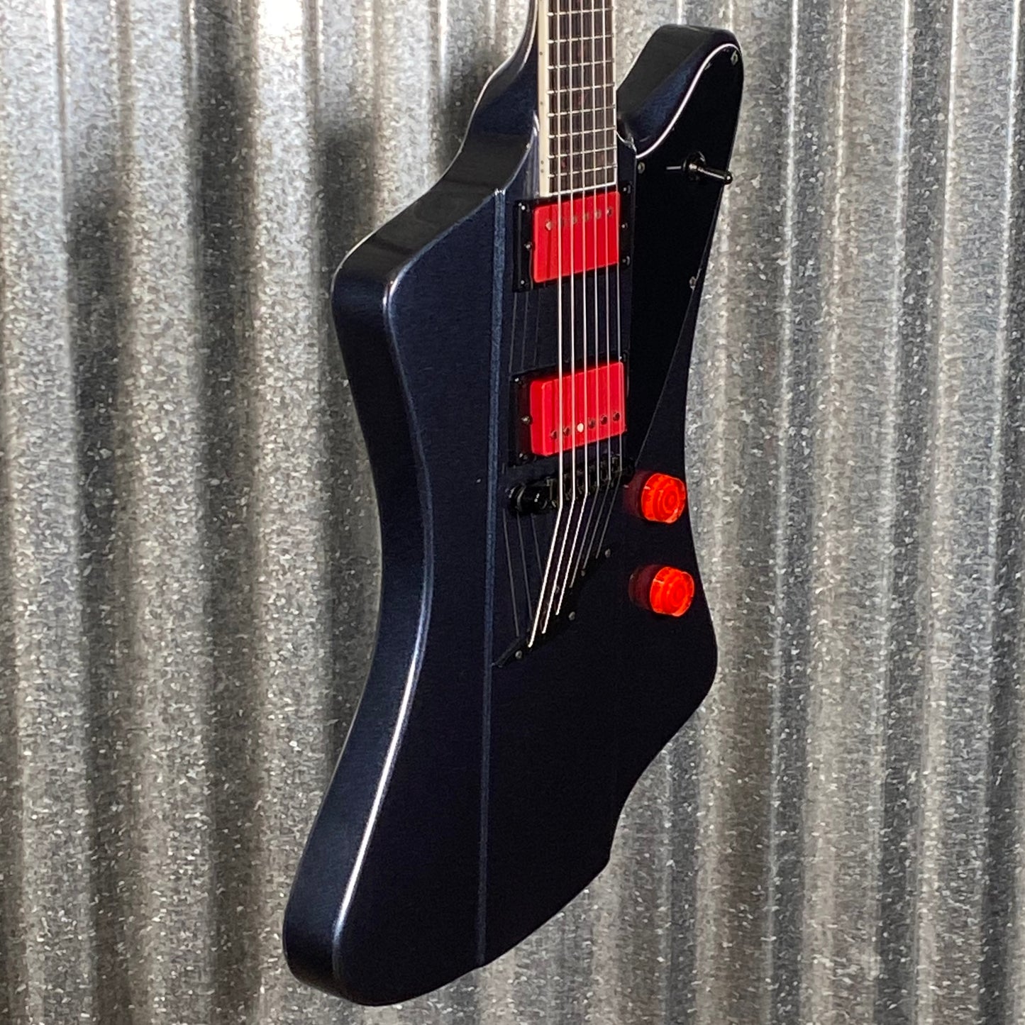 Westcreek Guitars Mirage T Bird Style Dual Humbucker Guitar Black #0187 Used