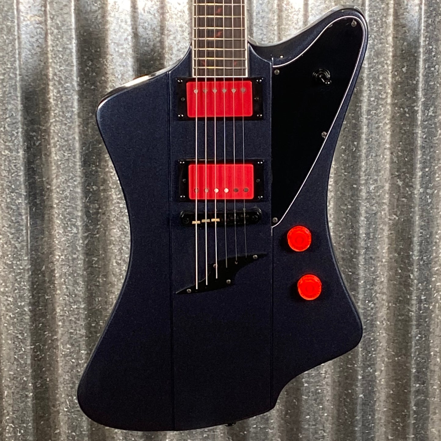 Westcreek Guitars Mirage T Bird Style Dual Humbucker Guitar Black #0187 Used