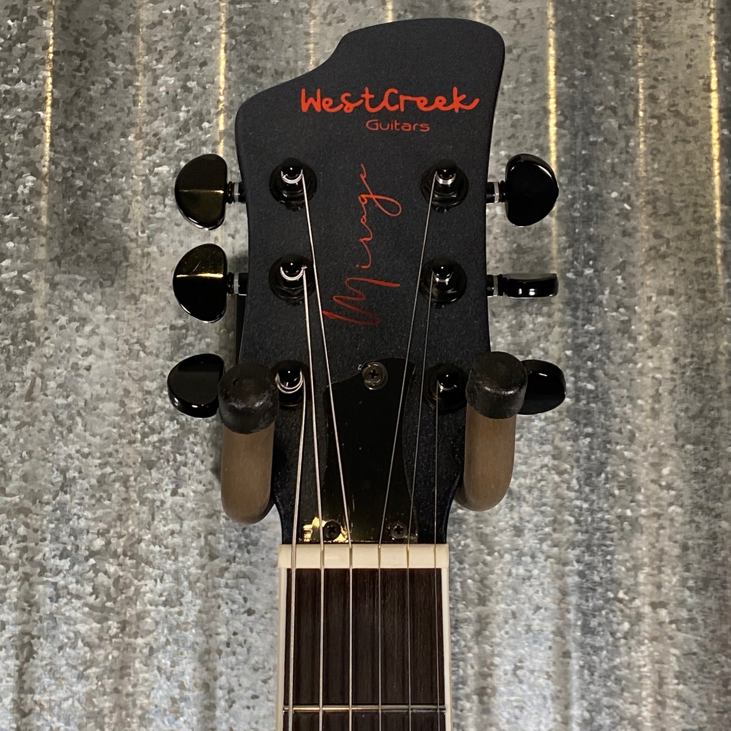 Westcreek Guitars Mirage T Bird Style Dual Humbucker Guitar Black #0187 Used