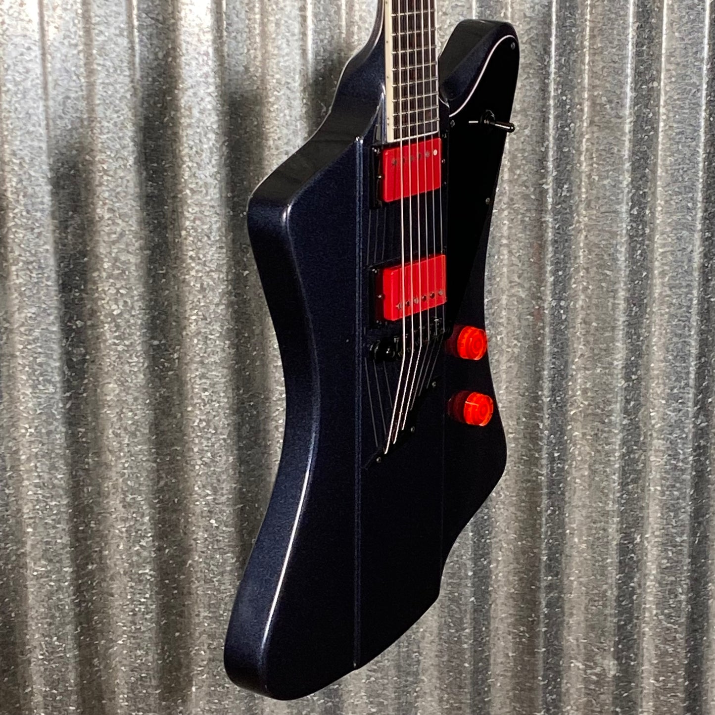 Westcreek Guitars Mirage T Bird Style Dual Humbucker Guitar Black #0200 Used