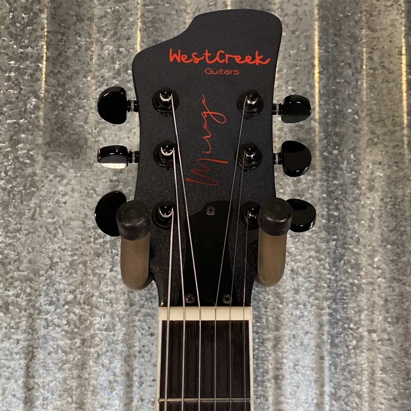 Westcreek Guitars Mirage T Bird Style Dual Humbucker Guitar Black #0200 Used