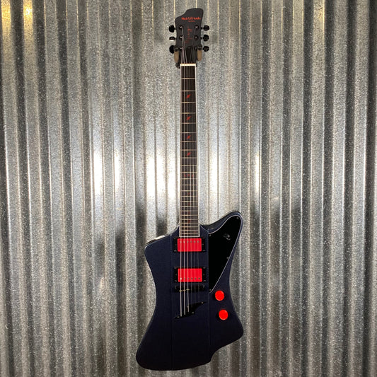 Westcreek Guitars Mirage T Bird Style Dual Humbucker Guitar Black #0200 Used