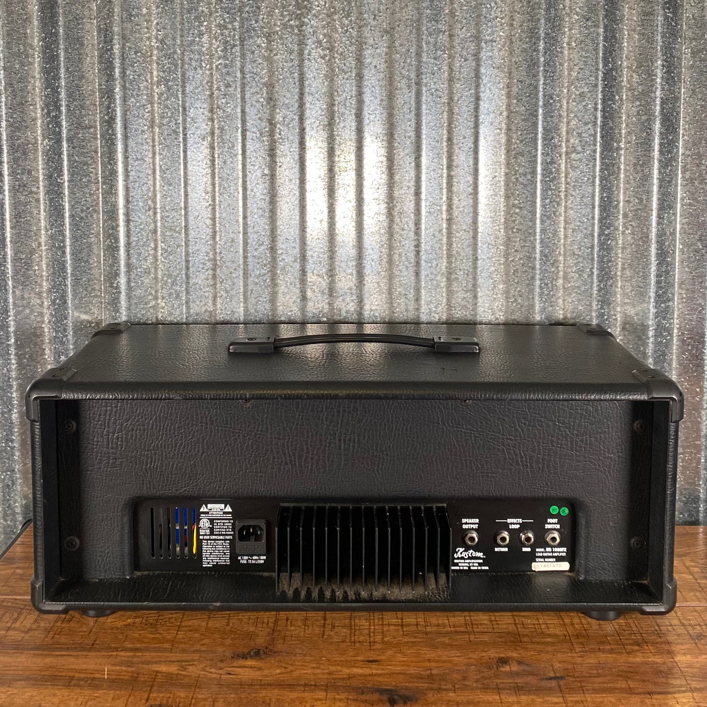 Kustom KG100HFX 2 Channel 100 Watt Reverb Delay Chorus Guitar Amplifier Head Used