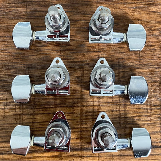 CF Martin Acoustic Guitar Sealed Tuning Machines 3x3 Chrome Used