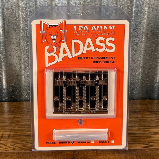 Leo Quan Badass II 4 String Bass Bridge Grooved Saddles Nickel BB-3342-001