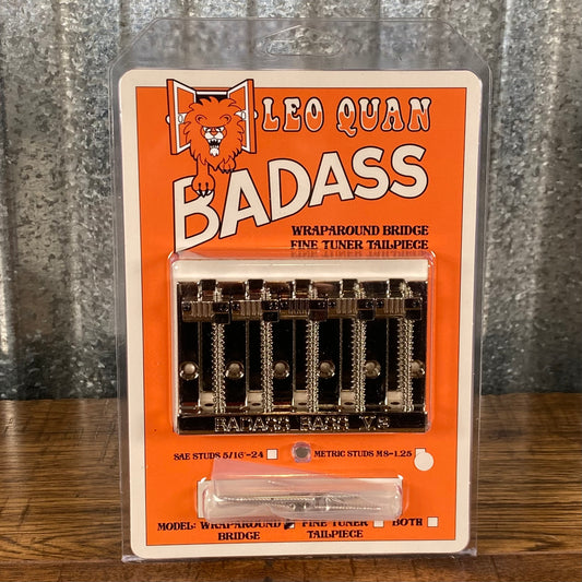 Leo Quan Badass V 5 String Bass Bridge Grooved Saddles Nickel BB-3345-001