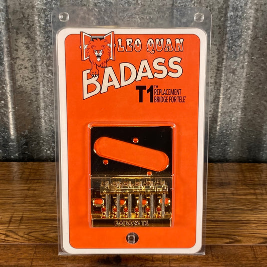 Leo Quan Badass T1 Telecaster Style Guitar Bridge Gold TB-5101-002