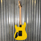 ESP LTD GL-200MT George Lynch Yellow Tiger Stripe Graphic Guitar LGL200MT #0262 Used