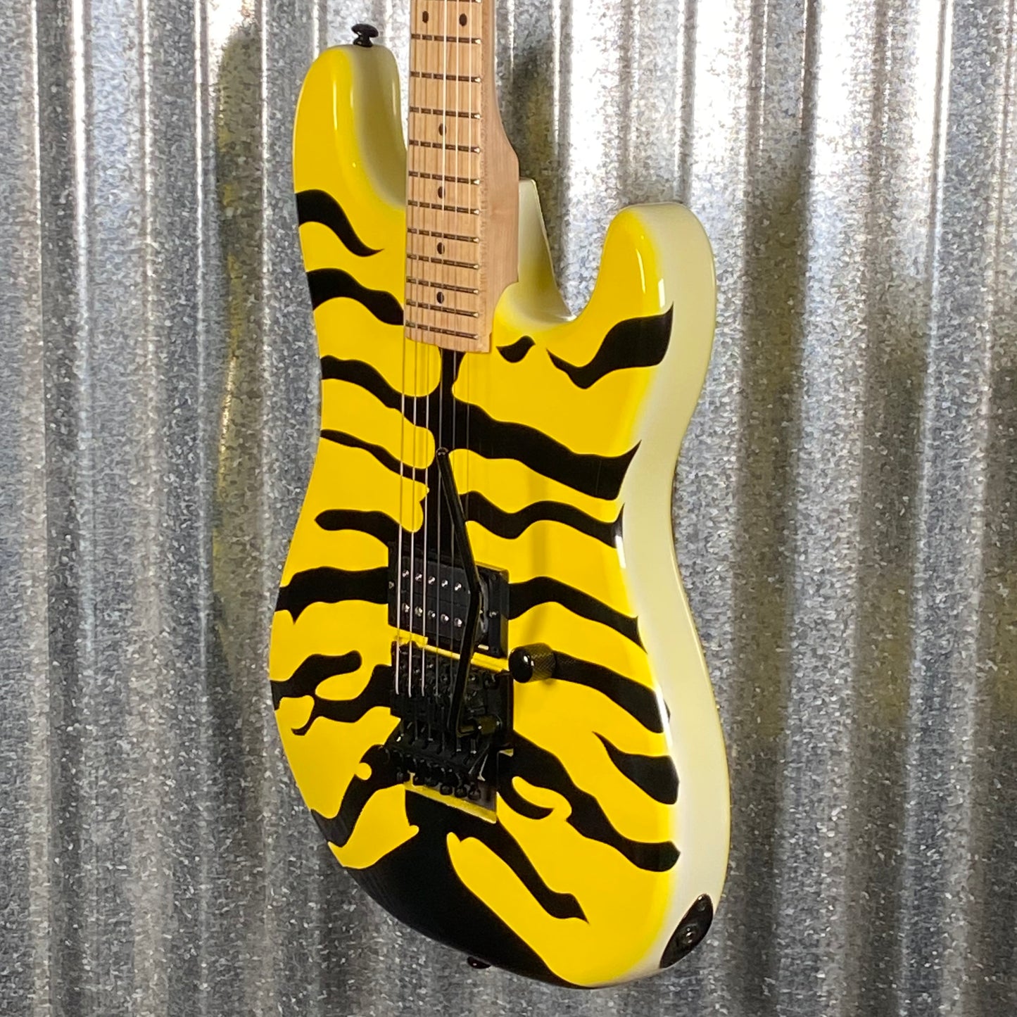 ESP LTD GL-200MT George Lynch Yellow Tiger Stripe Graphic Guitar LGL200MT #0262 Used