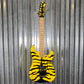ESP LTD GL-200MT George Lynch Yellow Tiger Stripe Graphic Guitar LGL200MT #0262 Used