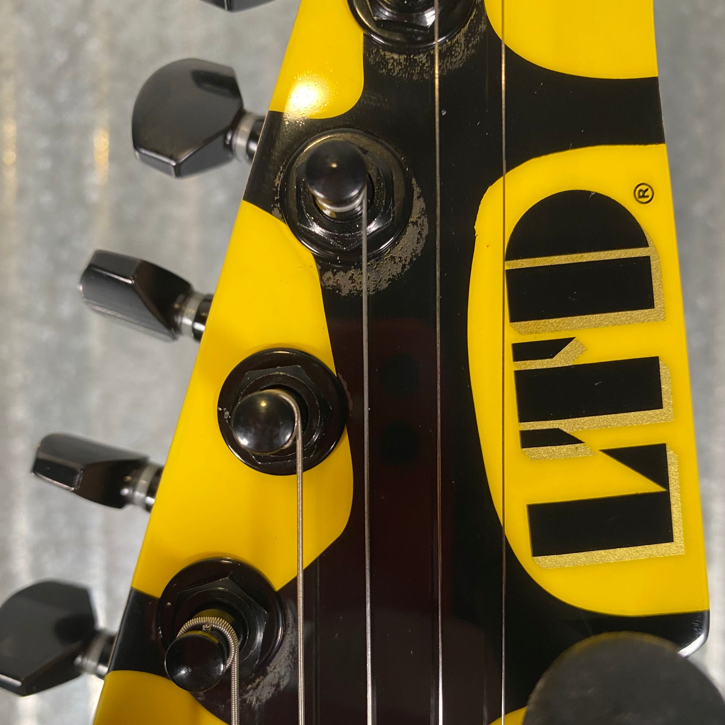 ESP LTD GL-200MT George Lynch Yellow Tiger Stripe Graphic Guitar LGL200MT #0262 Used