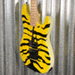 ESP LTD GL-200MT George Lynch Yellow Tiger Stripe Graphic Guitar LGL200MT #0761 Used