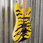 ESP LTD GL-200MT George Lynch Yellow Tiger Stripe Graphic Guitar LGL200MT #0761 Used