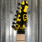ESP LTD GL-200MT George Lynch Yellow Tiger Stripe Graphic Guitar LGL200MT #0761 Used