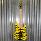 ESP LTD GL-200MT George Lynch Yellow Tiger Stripe Graphic Guitar LGL200MT #0761 Used