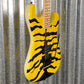 ESP LTD GL-200MT George Lynch Yellow Tiger Stripe Graphic Guitar LGL200MT #0329 Used