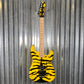 ESP LTD GL-200MT George Lynch Yellow Tiger Stripe Graphic Guitar LGL200MT #0329 Used