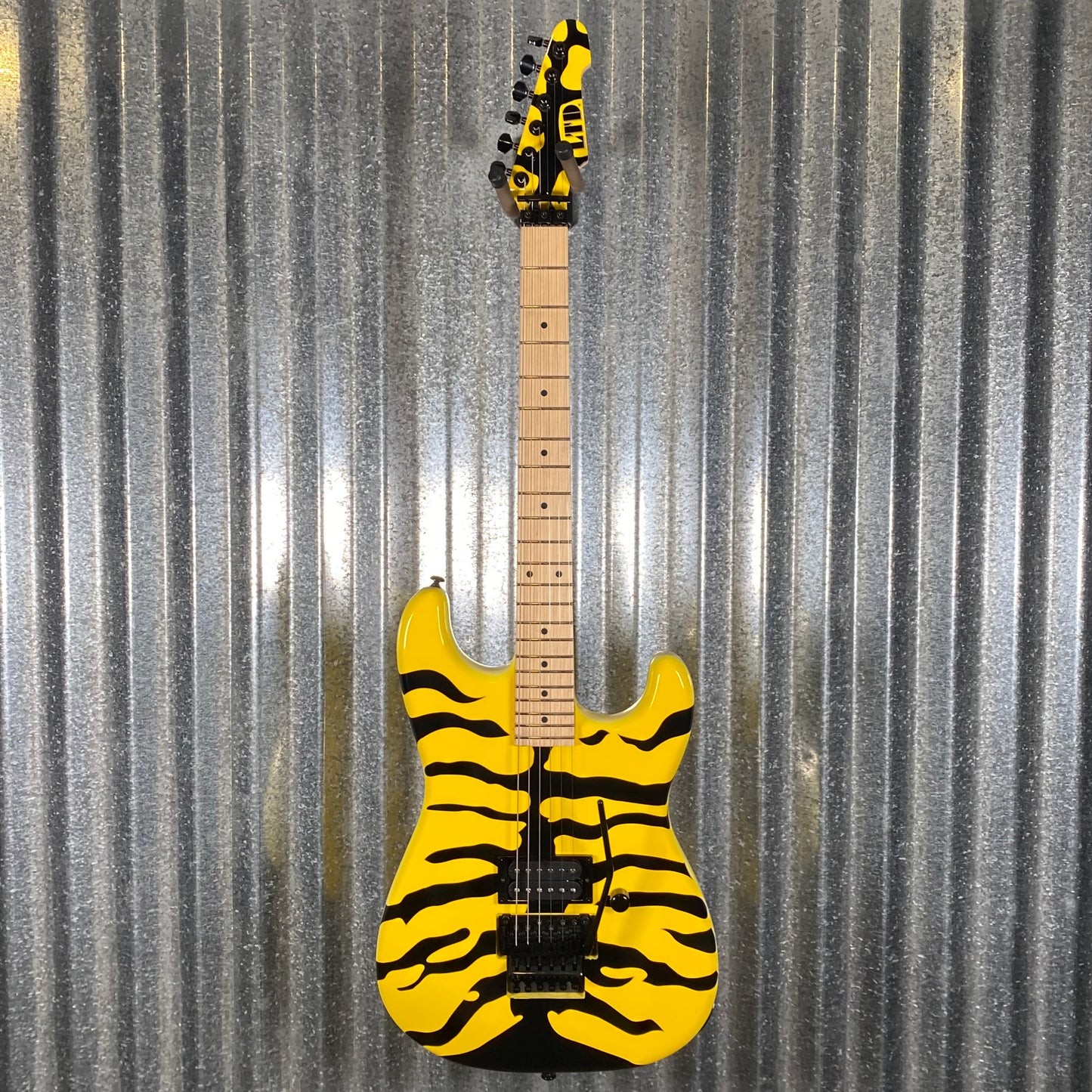 ESP LTD GL-200MT George Lynch Yellow Tiger Stripe Graphic Guitar LGL200MT #0329 Used