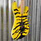 ESP LTD GL-200MT George Lynch Yellow Tiger Stripe Graphic Guitar LGL200MT #2503 Used