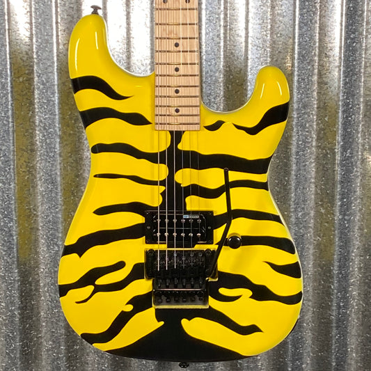 ESP LTD GL-200MT George Lynch Yellow Tiger Stripe Graphic Guitar LGL200MT #2503 Used