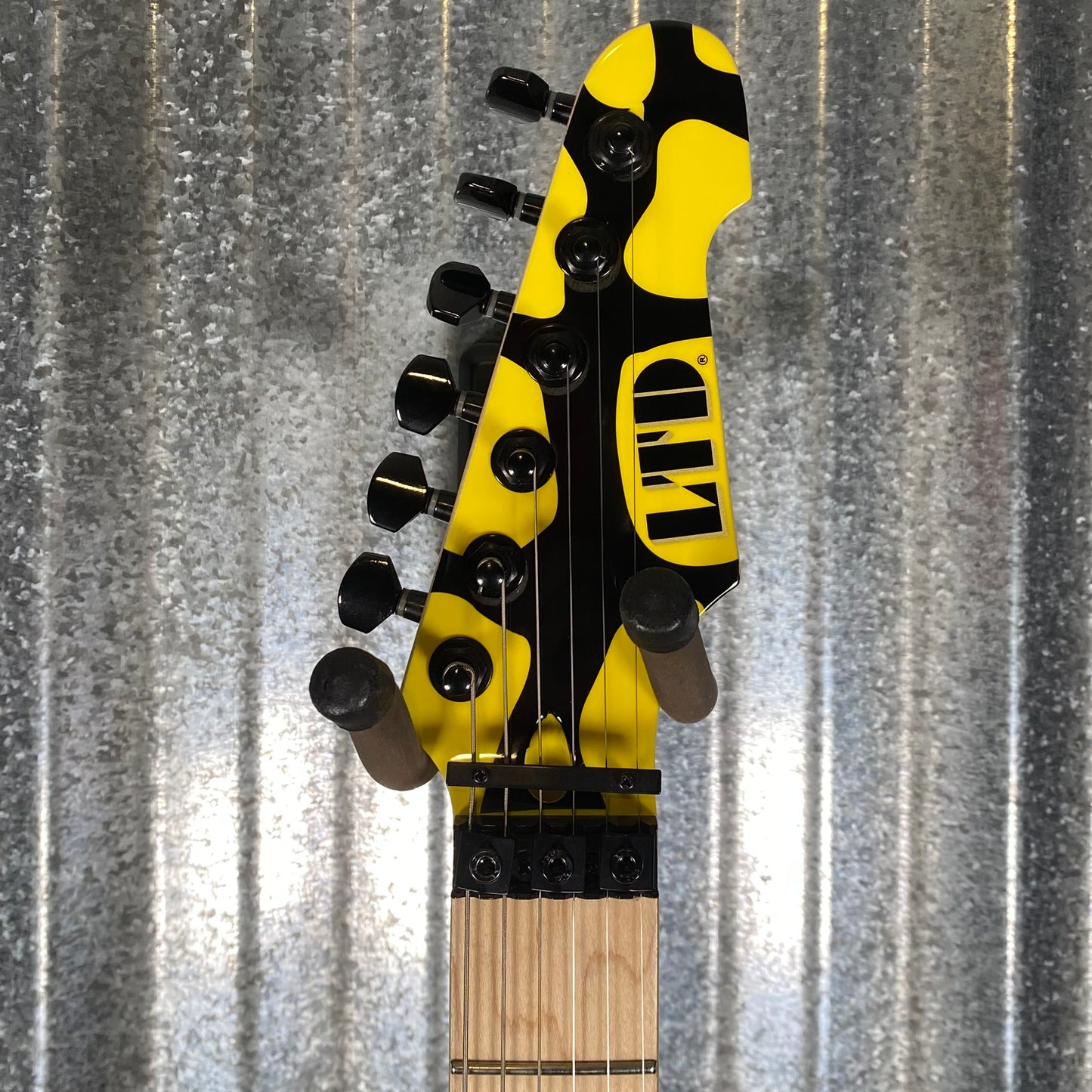 ESP LTD GL-200MT George Lynch Yellow Tiger Stripe Graphic Guitar LGL200MT #2503 Used