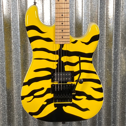 ESP LTD GL-200MT George Lynch Yellow Tiger Stripe Graphic Guitar LGL200MT #1405 Used