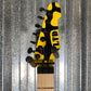 ESP LTD GL-200MT George Lynch Yellow Tiger Stripe Graphic Guitar LGL200MT #1405 Used