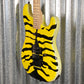 ESP LTD GL-200MT George Lynch Yellow Tiger Stripe Graphic Guitar LGL200MT #2408 Used