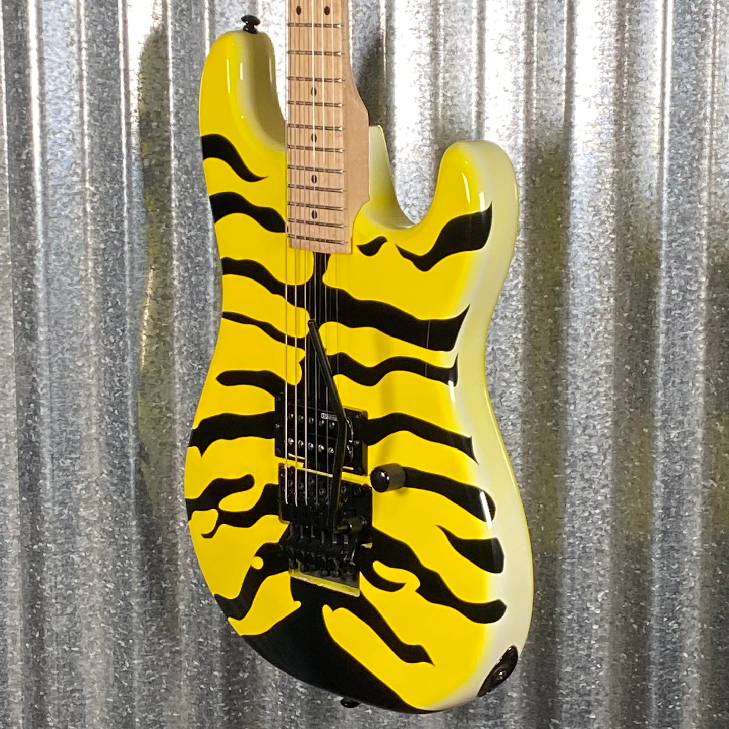 ESP LTD GL-200MT George Lynch Yellow Tiger Stripe Graphic Guitar LGL200MT #2408 Used