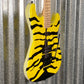 ESP LTD GL-200MT George Lynch Yellow Tiger Stripe Graphic Guitar LGL200MT #2408 Used