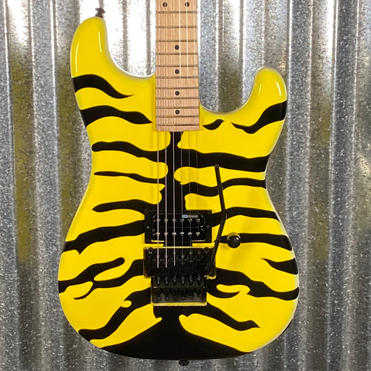 ESP LTD GL-200MT George Lynch Yellow Tiger Stripe Graphic Guitar LGL200MT #2408 Used