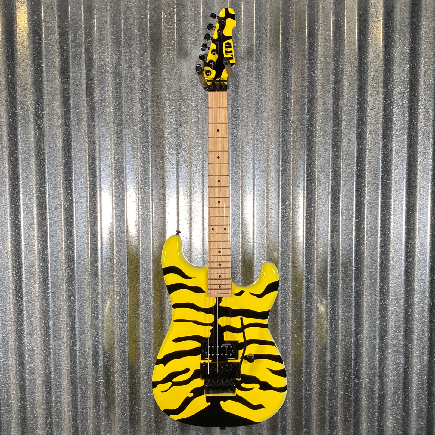 ESP LTD GL-200MT George Lynch Yellow Tiger Stripe Graphic Guitar LGL200MT #2408 Used