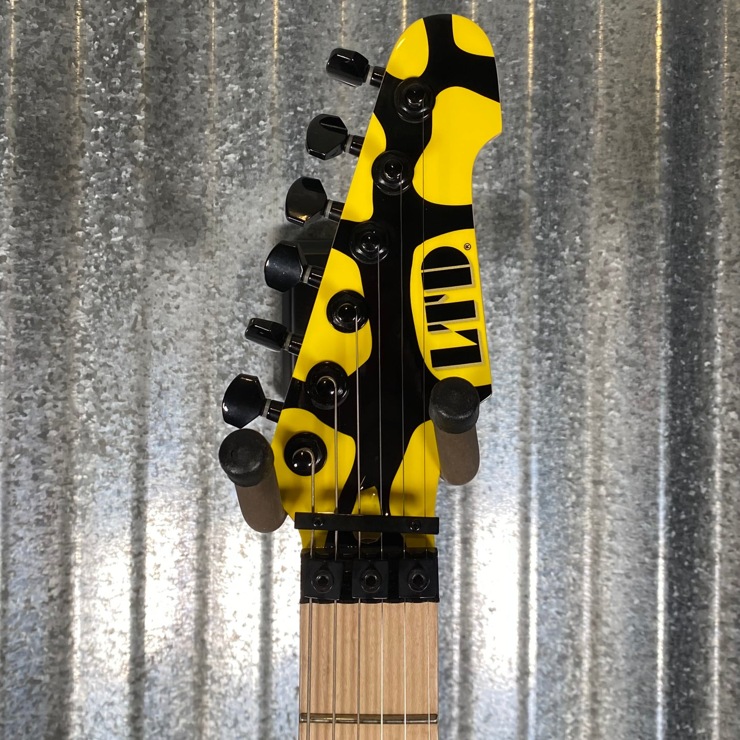 ESP LTD GL-200MT George Lynch Yellow Tiger Stripe Graphic Guitar LGL200MT #2408 Used