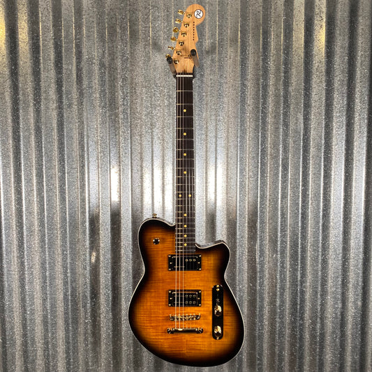 Reverend Charger RA FM Coffee Burst Flame Guitar #65928