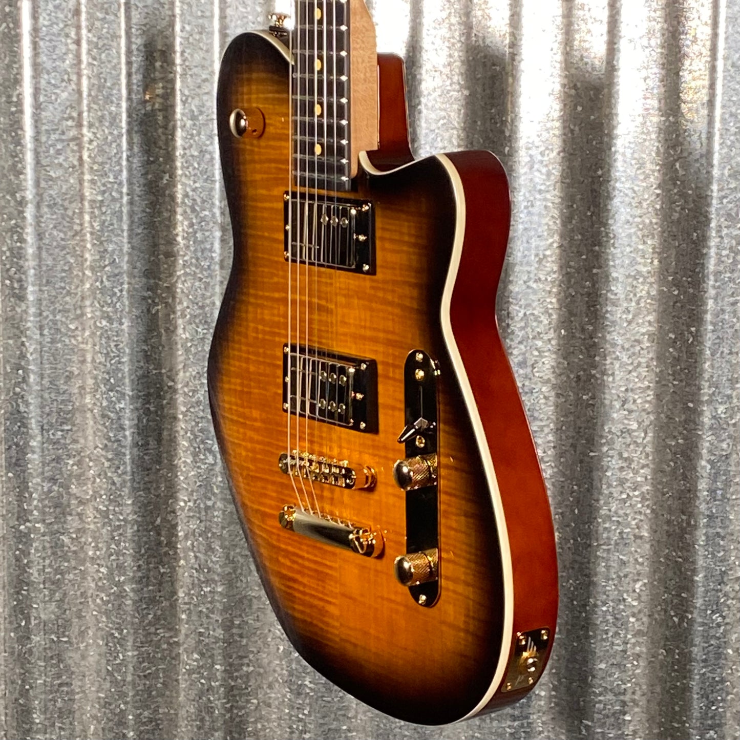 Reverend Charger RA FM Coffee Burst Flame Guitar #65926