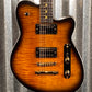 Reverend Charger RA FM Coffee Burst Flame Guitar #67638