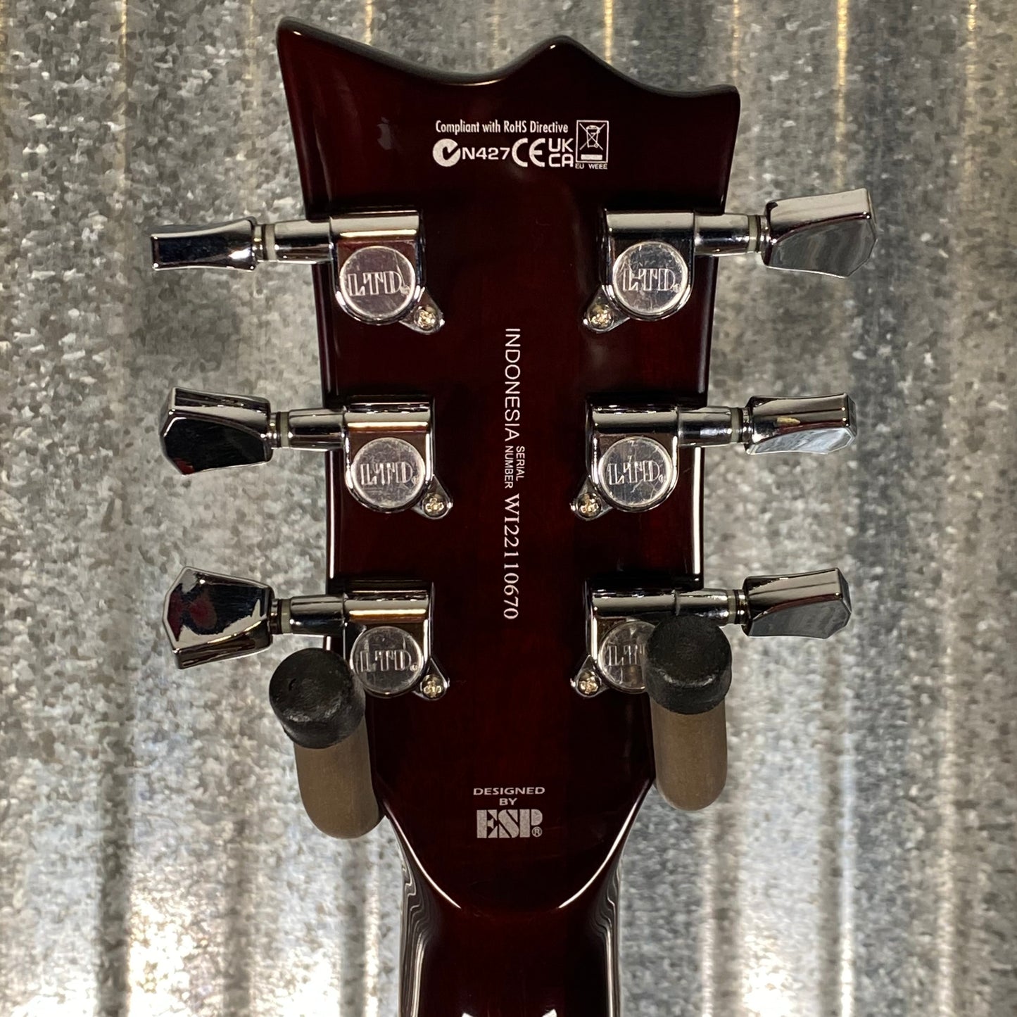 ESP LTD EC-256 Flame Dark Brown Sunburst Guitar LEC256FMDBSB #0670 Used