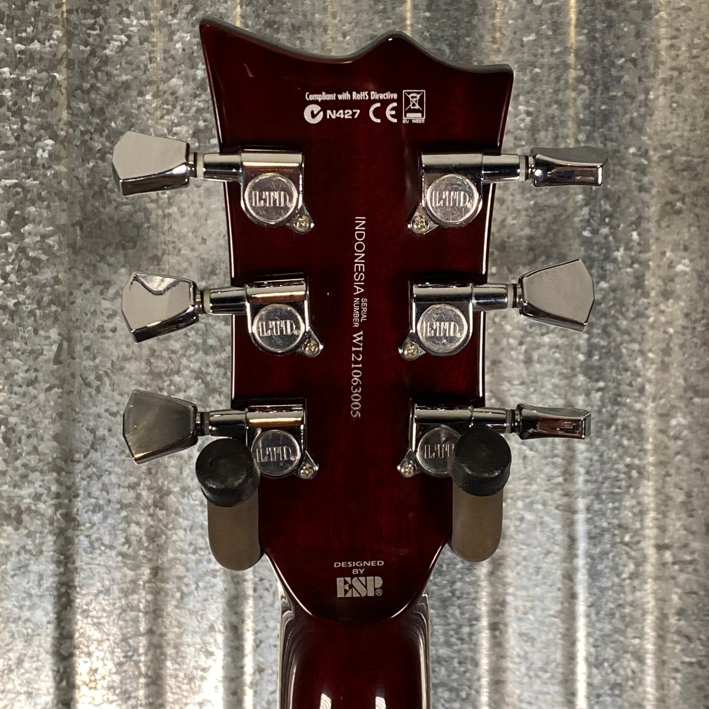 ESP LTD EC-256 Flame Dark Brown Sunburst Guitar LEC256FMDBSB #3005 Used