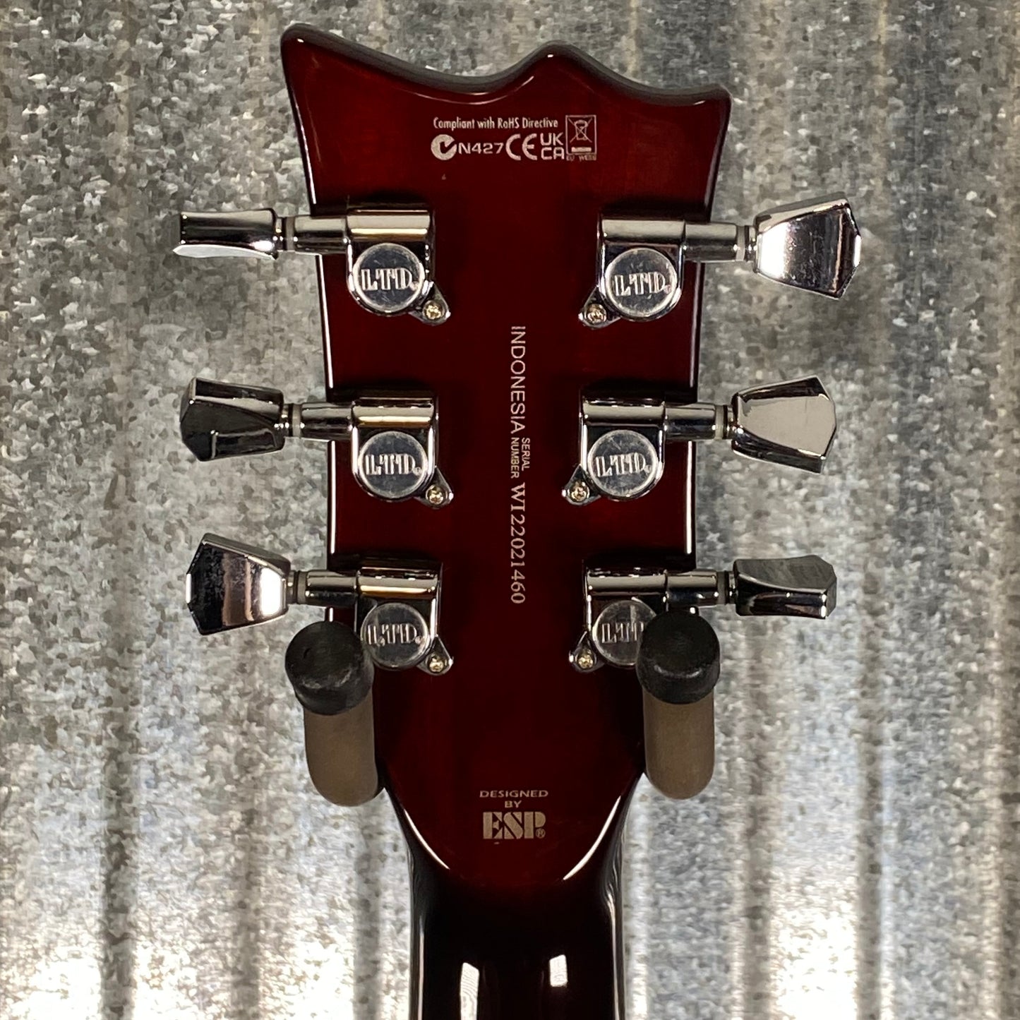 ESP LTD EC-256 Flame Dark Brown Sunburst Guitar LEC256FMDBSB #1460 Used