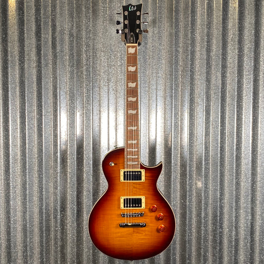 ESP LTD EC-256 Flame Dark Brown Sunburst Guitar LEC256FMDBSB #1831 Used