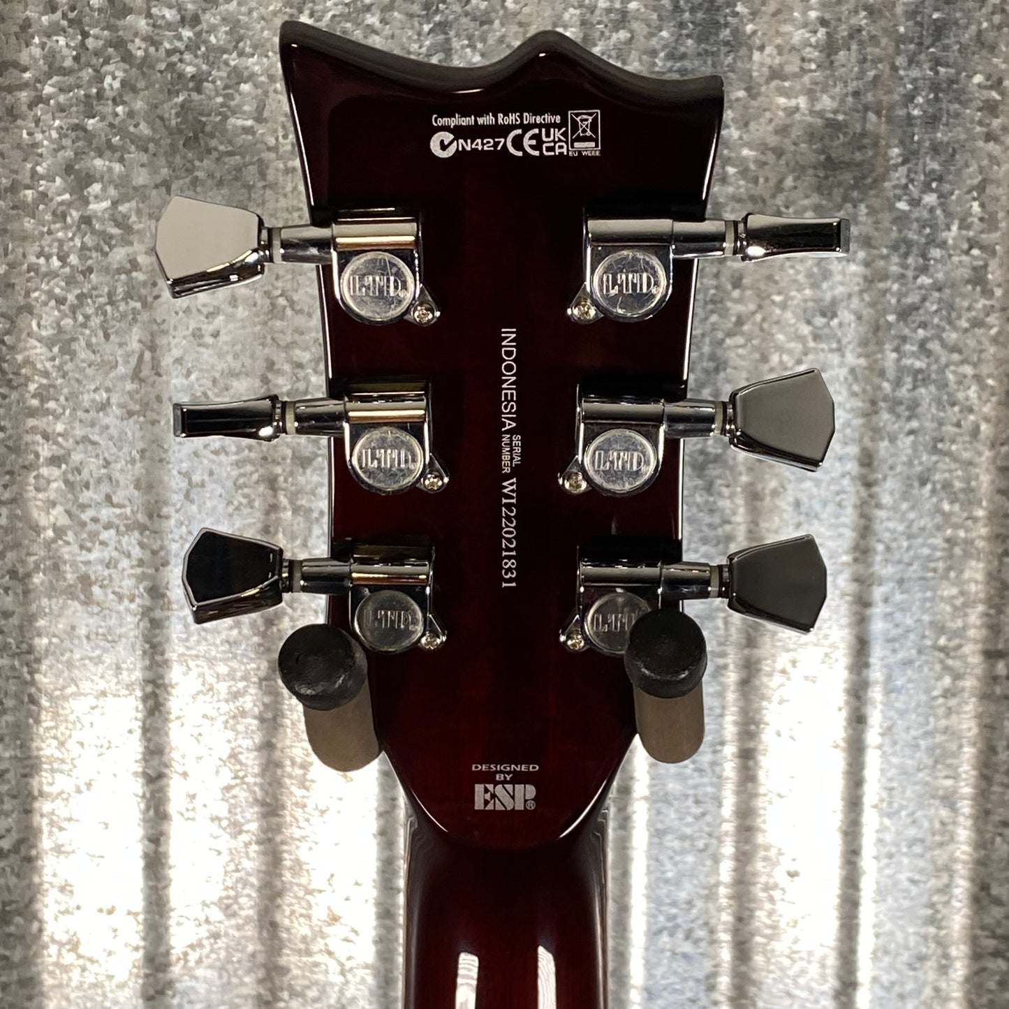 ESP LTD EC-256 Flame Dark Brown Sunburst Guitar LEC256FMDBSB #1831 Used