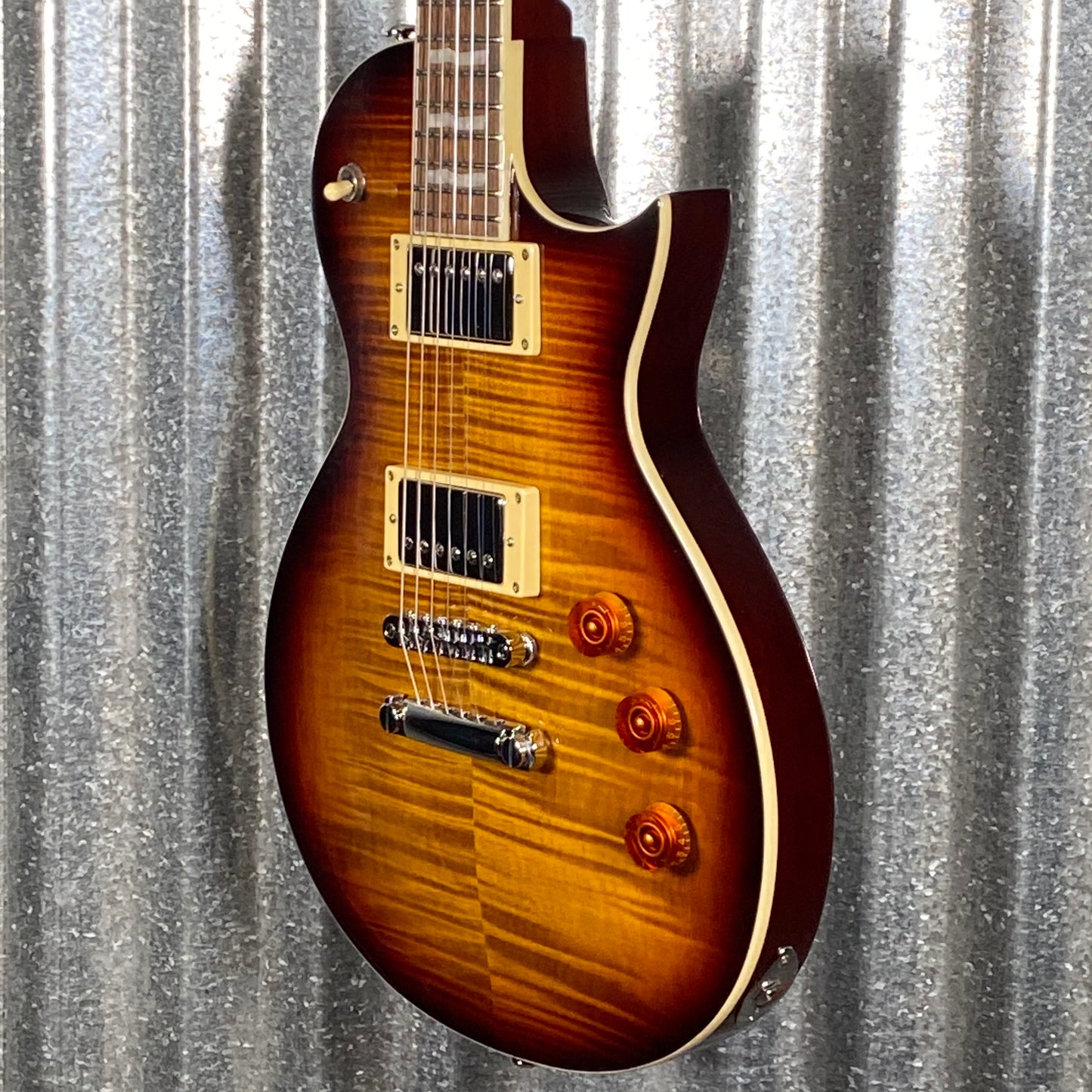 ESP LTD EC-256 Flame Dark Brown Sunburst Guitar LEC256FMDBSB #2422 Used