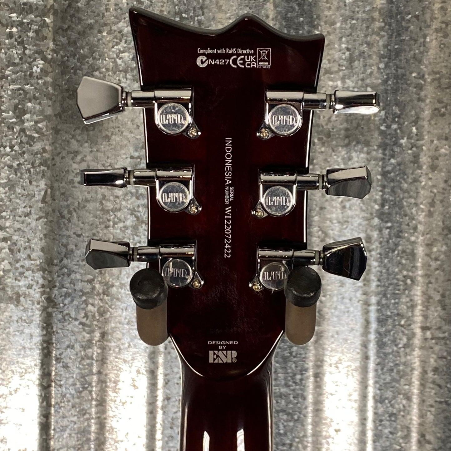 ESP LTD EC-256 Flame Dark Brown Sunburst Guitar LEC256FMDBSB #2422 Used