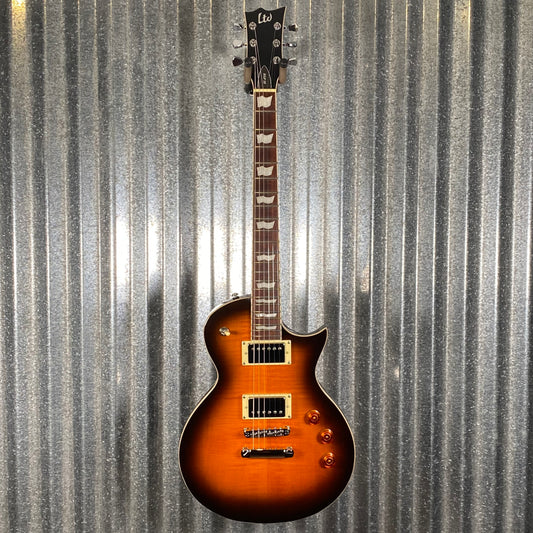ESP LTD EC-256 Flame Dark Brown Sunburst Guitar LEC256FMDBSB #1872 Used