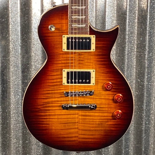 ESP LTD EC-256 Flame Dark Brown Sunburst Guitar LEC256FMDBSB #2019 Used