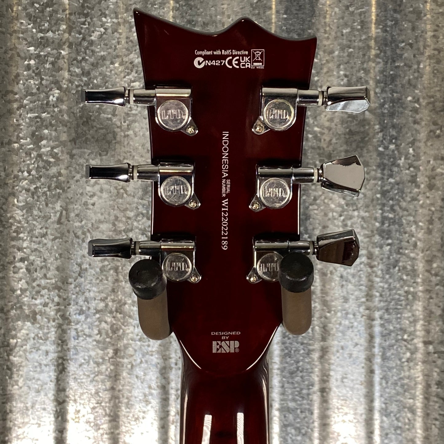 ESP LTD EC-256 Flame Dark Brown Sunburst Guitar LEC256FMDBSB #2189 Used